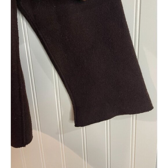 Jones New York Signature Brown Wool Blend Coat With Faux Fur Collar P/M - Picture 6 of 13